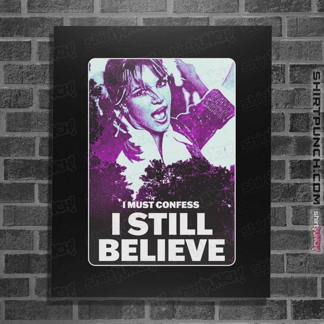 Secret_Shirts Posters / 4"x6" / Black I Must Confess