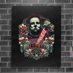 Shirts Posters / 4"x6" / Black Welcome To Halloween