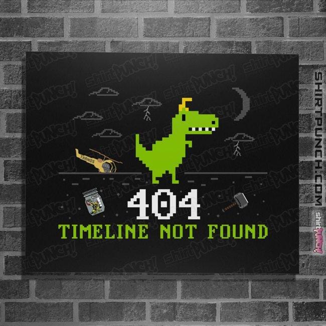 Secret_Shirts Posters / 4"x6" / Black Offline Timeline