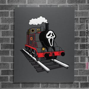 Shirts Posters / 4"x6" / Charcoal Ghostface Train
