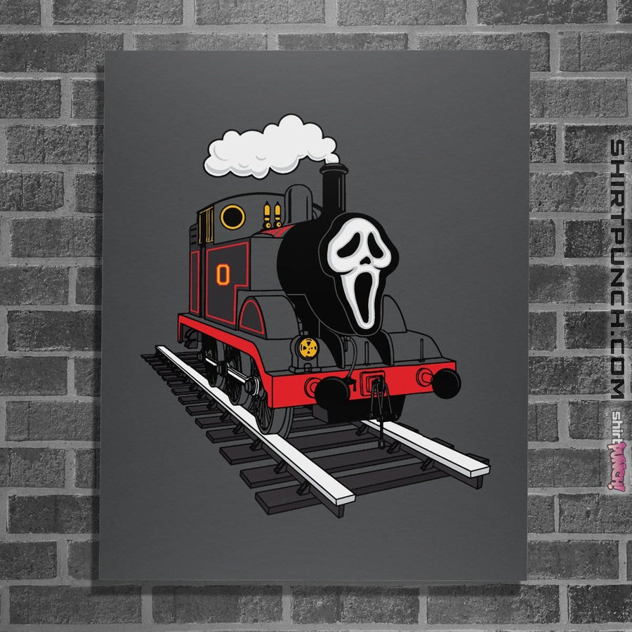 Shirts Posters / 4"x6" / Charcoal Ghostface Train