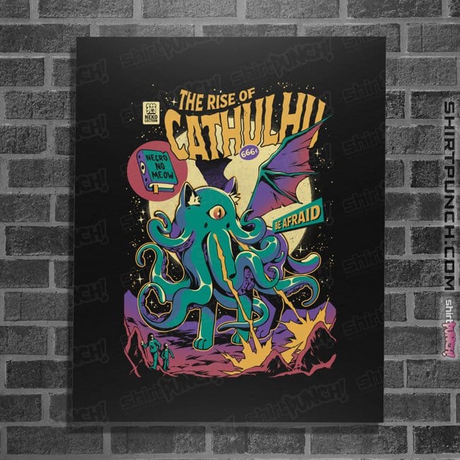 Secret_Shirts Posters / 4"x6" / Black Rise Of Cathulu