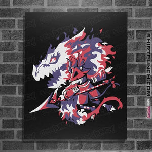 Daily_Deal_Shirts Posters / 4"x6" / Black Dragon Knight