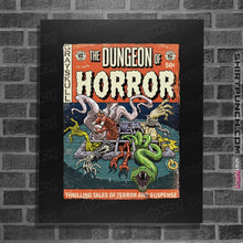 Load image into Gallery viewer, Shirts Posters / 4&quot;x6&quot; / Black The Dungeon Of Horror
