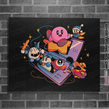 Load image into Gallery viewer, Daily_Deal_Shirts Posters / 4&quot;x6&quot; / Black Pink Blob Game
