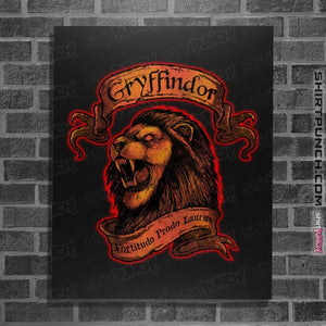 Shirts Posters / 4"x6" / Black Gryffindor