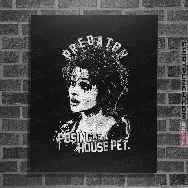 Secret_Shirts Posters / 4"x6" / Black Predator Marla