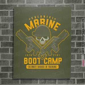 Shirts Posters / 4"x6" / Military Green Colonial Marine s