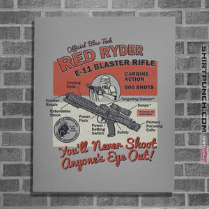 Daily_Deal_Shirts Posters / 4"x6" / Sports Grey Red Ryder Blaster