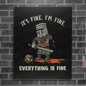 Daily_Deal_Shirts Posters / 4"x6" / Black Everything Is Fine