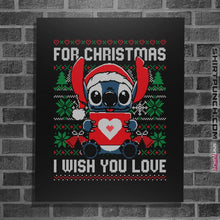 Load image into Gallery viewer, Shirts Posters / 4&quot;x6&quot; / Black Christmas Love
