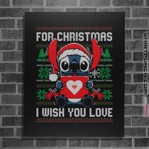 Shirts Posters / 4"x6" / Black Christmas Love