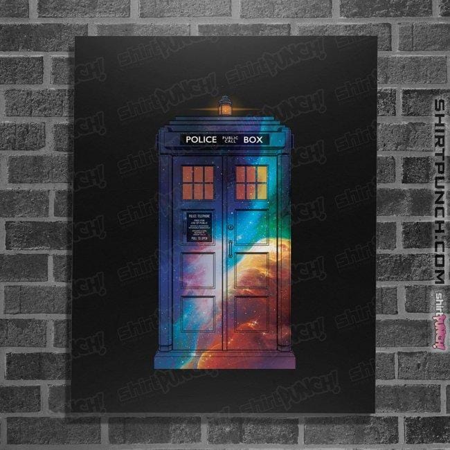 Secret_Shirts Posters / 4"x6" / Black The Police Box