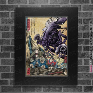 Daily_Deal_Shirts Posters / 4"x6" / Black Aliens In Japan