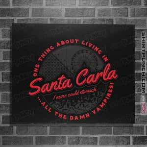 Secret_Shirts Posters / 4"x6" / Black Santa Carla