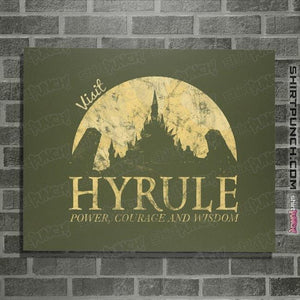 Shirts Posters / 4"x6" / Military Green Hyrule Tourist