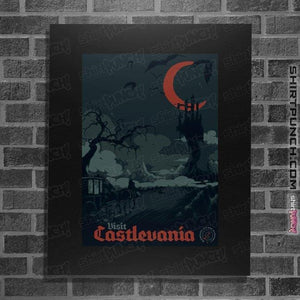 Secret_Shirts Posters / 4"x6" / Black Visit Castlevania