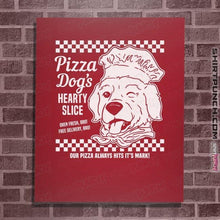 Load image into Gallery viewer, Daily_Deal_Shirts Posters / 4&quot;x6&quot; / Red Pizza Dog
