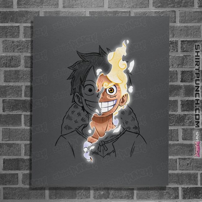 Daily_Deal_Shirts Posters / 4"x6" / Charcoal Power God Of Sun