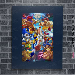 Secret_Shirts Posters / 4"x6" / Navy XMen V Street Fighter