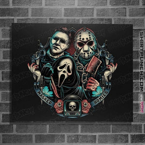 Daily_Deal_Shirts Posters / 4"x6" / Black Masked Homies