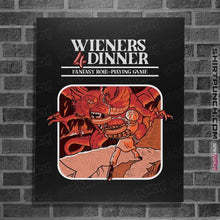 Load image into Gallery viewer, Secret_Shirts Posters / 4&quot;x6&quot; / Black Wieners 4 Dinner
