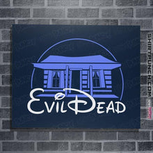 Load image into Gallery viewer, Daily_Deal_Shirts Posters / 4&quot;x6&quot; / Navy Evil Cabin
