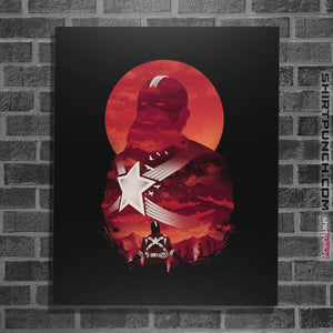 Shirts Posters / 4"x6" / Black Red Guardian Sun