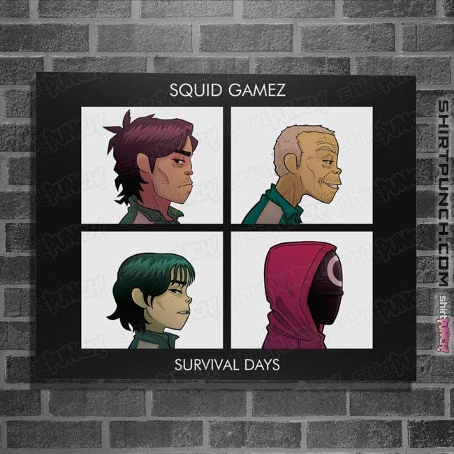 Daily_Deal_Shirts Posters / 4"x6" / Black Squid Gamez