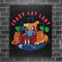 Load image into Gallery viewer, Daily_Deal_Shirts Posters / 4&quot;x6&quot; / Black Cat Lady
