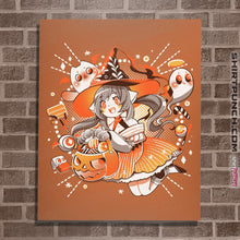 Load image into Gallery viewer, Shirts Posters / 4&quot;x6&quot; / Orange Trick Or Treat Witch
