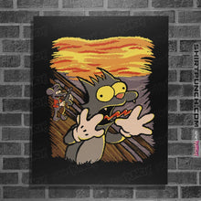 Load image into Gallery viewer, Shirts Posters / 4&quot;x6&quot; / Black Scratchy&#39;s Scream
