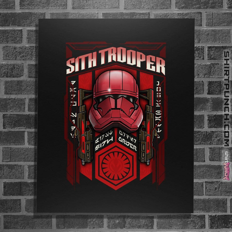 Shirts Posters / 4"x6" / Black Sith Trooper