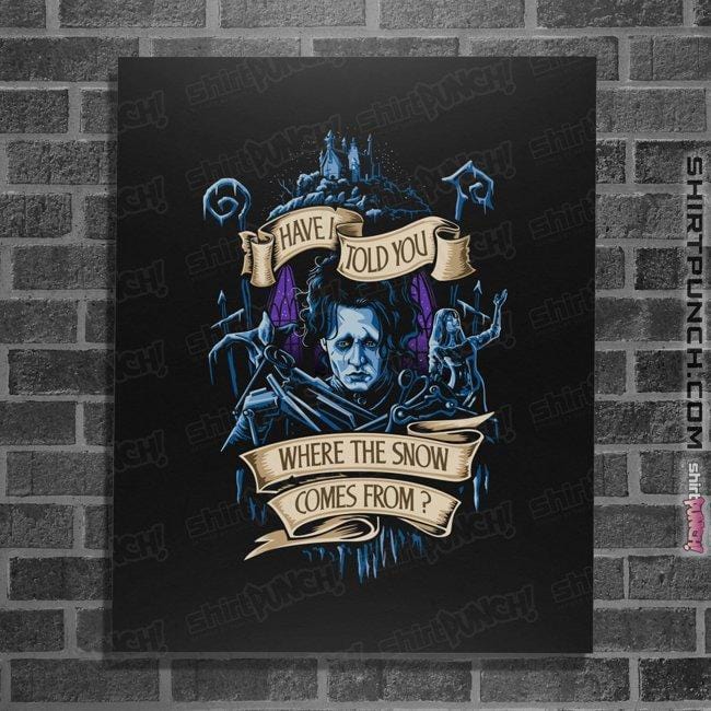 Daily_Deal_Shirts Posters / 4"x6" / Black Story About Snow