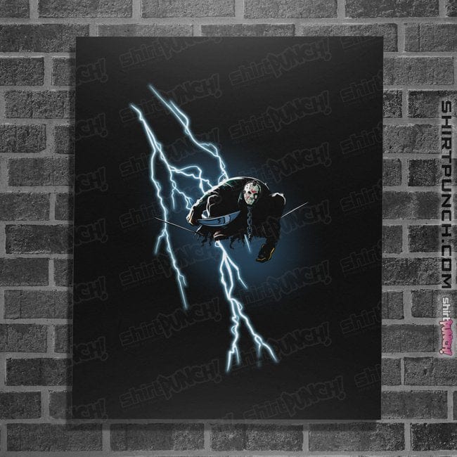 Daily_Deal_Shirts Posters / 4"x6" / Black The Dark Slasher