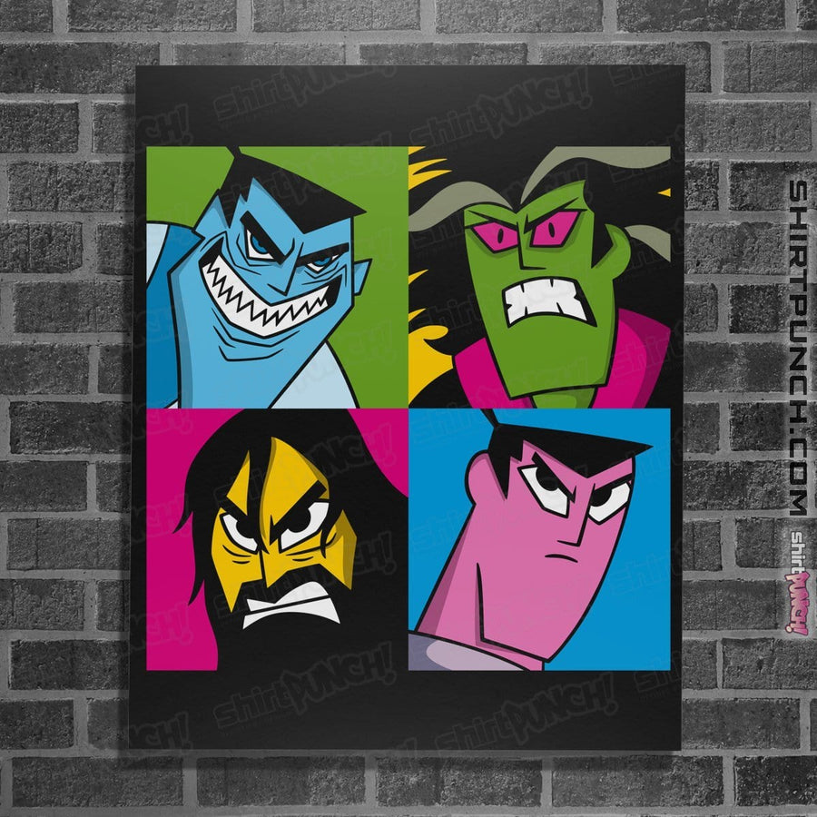 Shirts Posters / 4"x6" / Black Pop Samurai