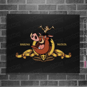 Daily_Deal_Shirts Posters / 4"x6" / Black Hakuna Matata Studios