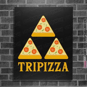 Shirts Posters / 4"x6" / Black TriPizza