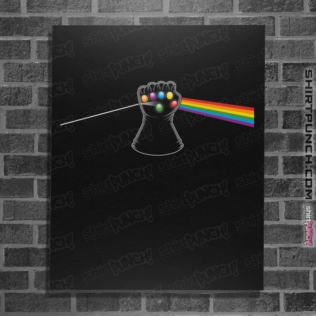 Shirts Posters / 4"x6" / Black Dark Side Of Infinity