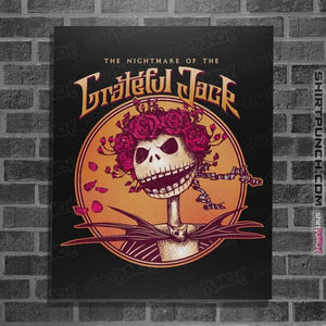 Daily_Deal_Shirts Posters / 4"x6" / Black The Grateful Jack