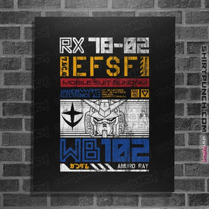 Daily_Deal_Shirts Posters / 4"x6" / Black RX-78-02 DATA
