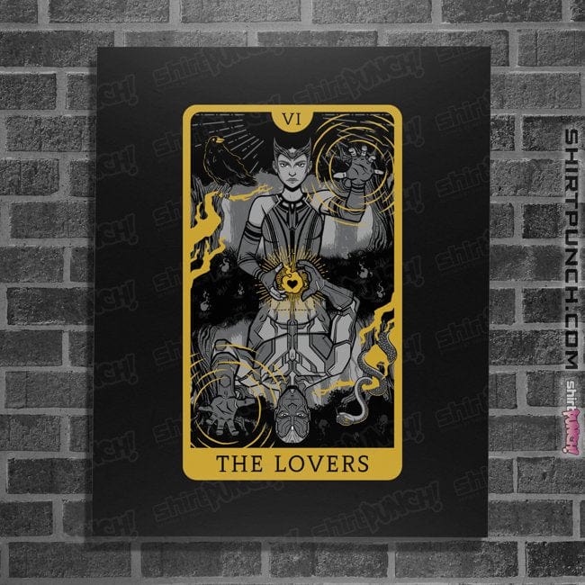 Secret_Shirts Posters / 4"x6" / Black Tarot Lovers