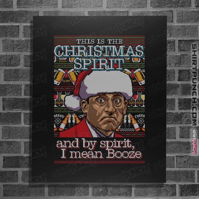 Shirts Posters / 4"x6" / Black Christmas Spirit