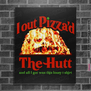 Secret_Shirts Posters / 4"x6" / Black Out Pizza The Hut