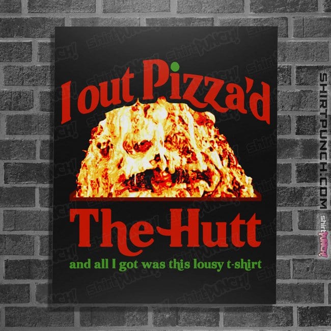 Secret_Shirts Posters / 4"x6" / Black Out Pizza The Hut