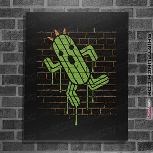 Secret_Shirts Posters / 4"x6" / Black Cactuar Graffiti