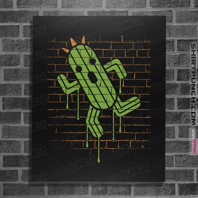Secret_Shirts Posters / 4"x6" / Black Cactuar Graffiti