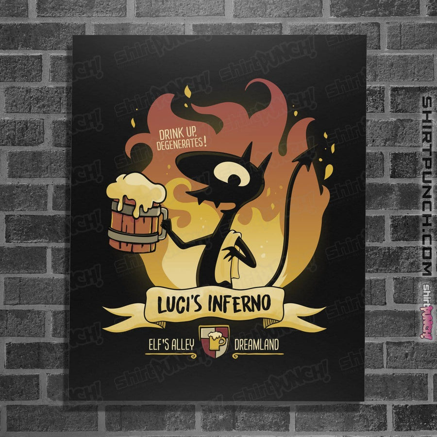 Shirts Posters / 4"x6" / Black Luci's Inferno