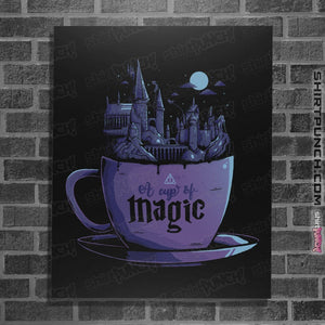 Shirts Posters / 4"x6" / Black A Cup Of Magic