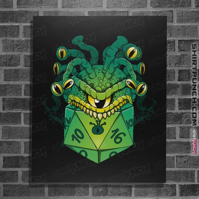 Secret_Shirts Posters / 4"x6" / Black Monster Dice